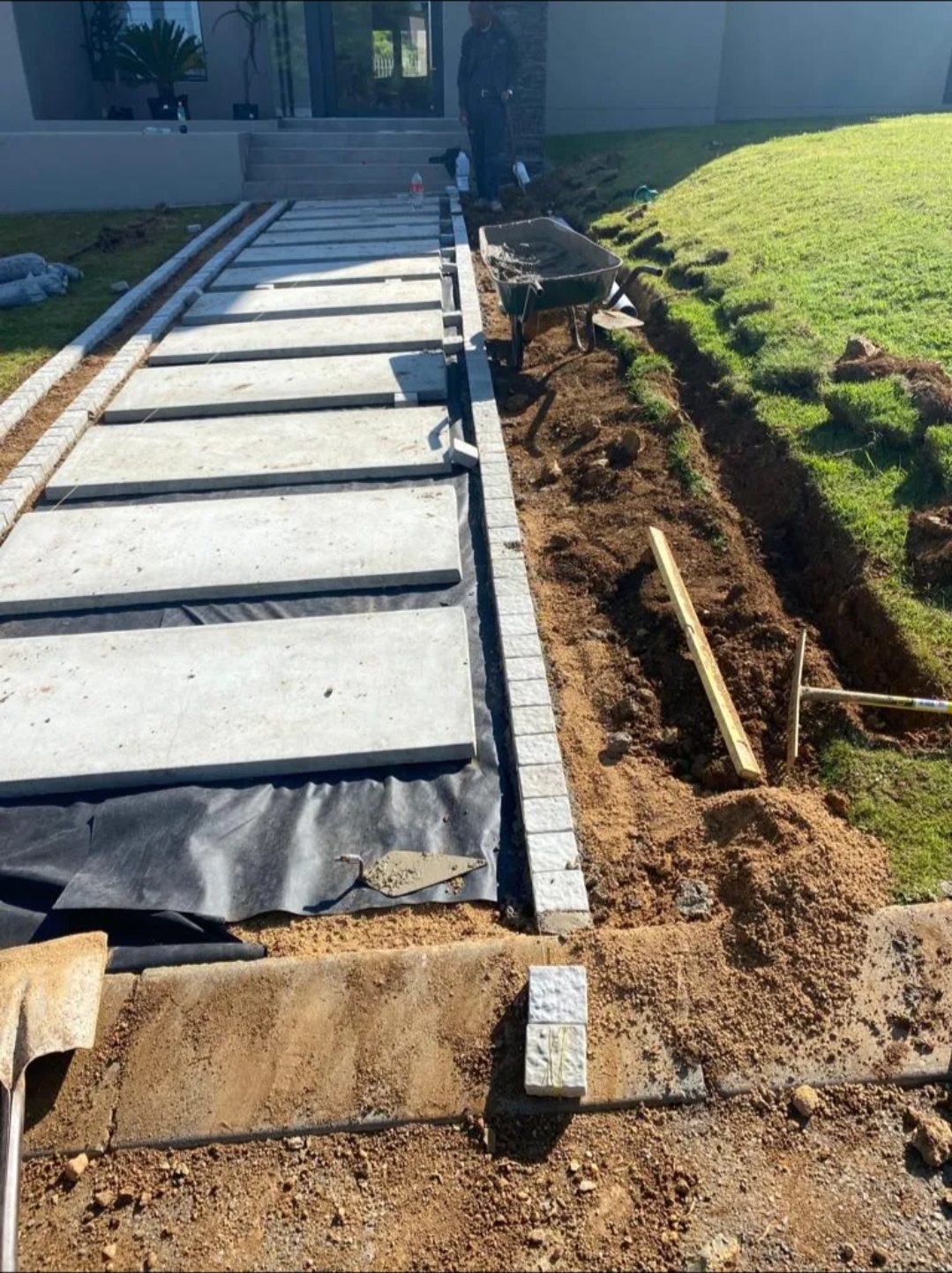 Concrete Slab Pathway Installation